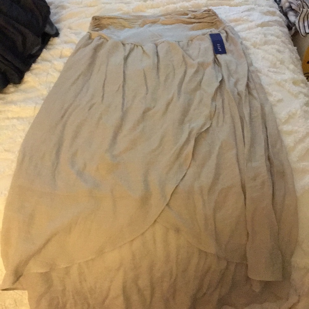 NWT apt9 boho tulip high low skirt!